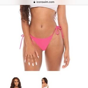 Pink bikini bottom
